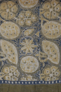 Natural Dye Block Print Cotton x Silk Stole