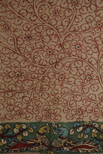 Load image into Gallery viewer, Natural Dye Hand-Painted Kalamkari Silk Stole