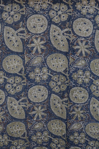Natural Dye Block Print Cotton x Silk Stole