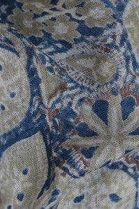 Natural Dye Block Print Cotton x Silk Stole