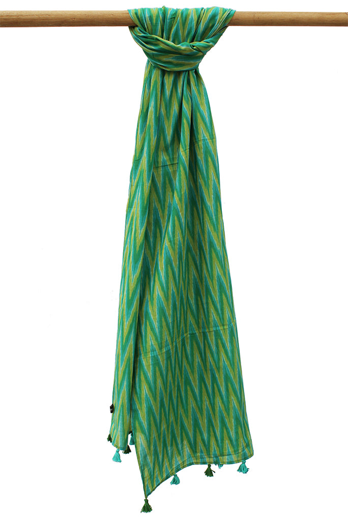 Safe Dye Ikat Cotton Stole