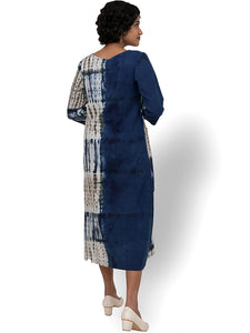 Indigo Sleeved Dress