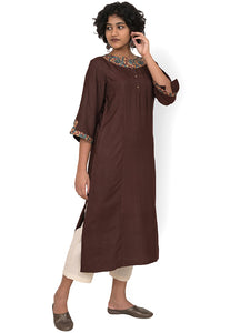 Kalamkari Patch Sleeved Tunic