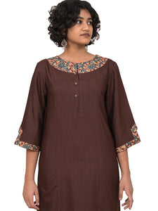 Kalamkari Patch Sleeved Tunic
