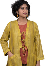 Load image into Gallery viewer, Sleeved Raw Silk Jacket
