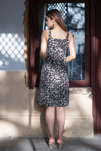 Natural Dyed Hand Painted Batik 'SANE' Strappy Dress