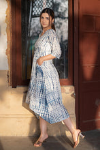 Load image into Gallery viewer, Natural Dyed Shibori &#39;ETHEREAL&#39; Long Dress