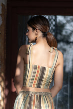 Load image into Gallery viewer, Natural Dye Hand Block Printed &#39;DAINTY&#39; Multi Color Crop Top