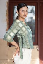 Load image into Gallery viewer, Handwoven &#39;HARMONY&#39; Ikat Cotton Wrap Top