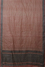 Load image into Gallery viewer, Natural Dye Block Print Silk Dupatta