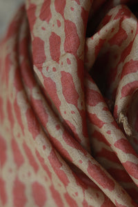 Natural Dye Block Print Silk Dupatta