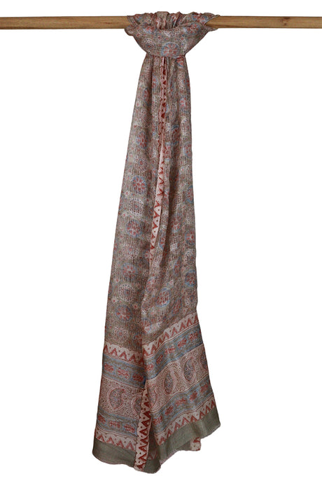 Signature Weave Natural Dye Silk Dupatta