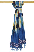 Load image into Gallery viewer, BAMBOO | Natural Dye Shibori Cotton Stole