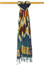 Load image into Gallery viewer, Natural Dye Shibori Cotton Stole