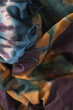 Load image into Gallery viewer, Natural Dye Shibori Cotton Stole
