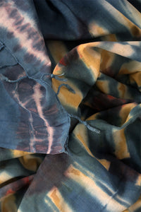 BAMBOO | Natural Dye Shibori Cotton Stole
