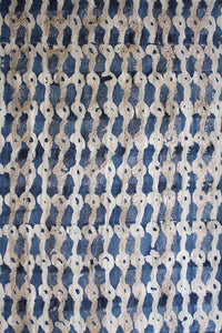 Natural Dye Block Print Silk Fabric