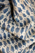 Load image into Gallery viewer, Natural Dye Block Print Silk Fabric