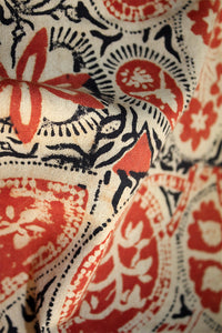 Natural Dye Block Print Cotton Fabric