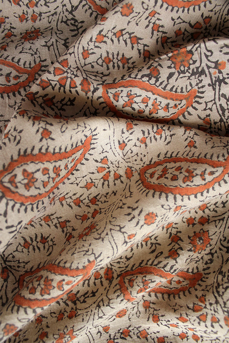 Natural Dye Block Print Cotton Fabric