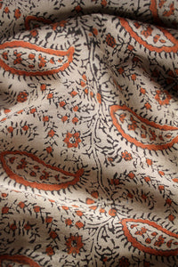 Natural Dye Block Print Cotton Fabric