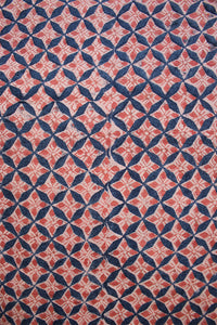 Natural Dye Block Print Cotton Fabric