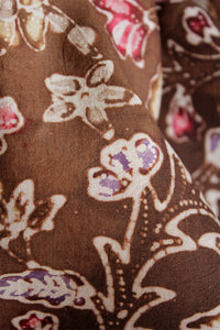 Natural Dye Batik Silk Stole