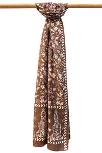 Natural Dye Batik Silk Stole