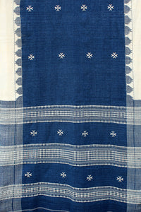 Natural Indigo Tribal Weave Cotton Dupatta