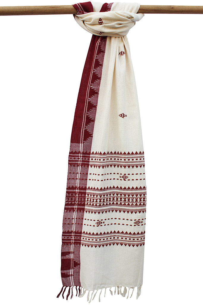 Natural Dye 'Aal' Cotton Dupatta