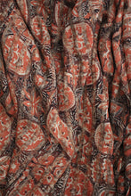 Load image into Gallery viewer, Natural Dye Block Print Silk Fabric