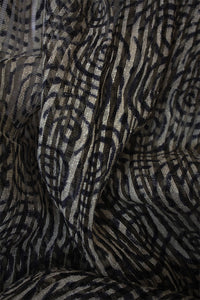 Natural Dye Block Print Silk Fabric