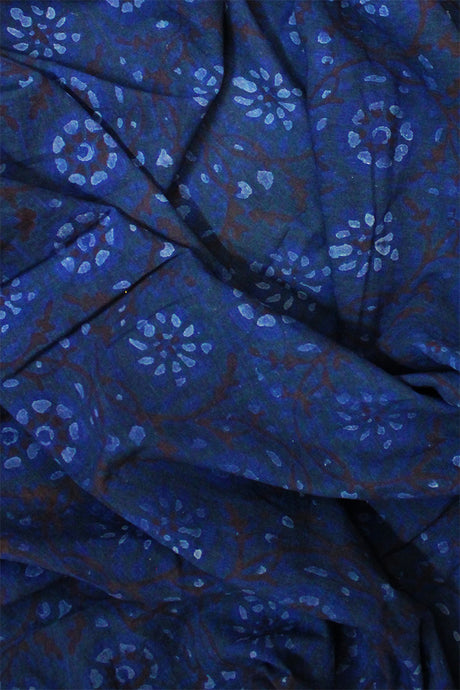 Natural Dye Block Print Cotton Fabric