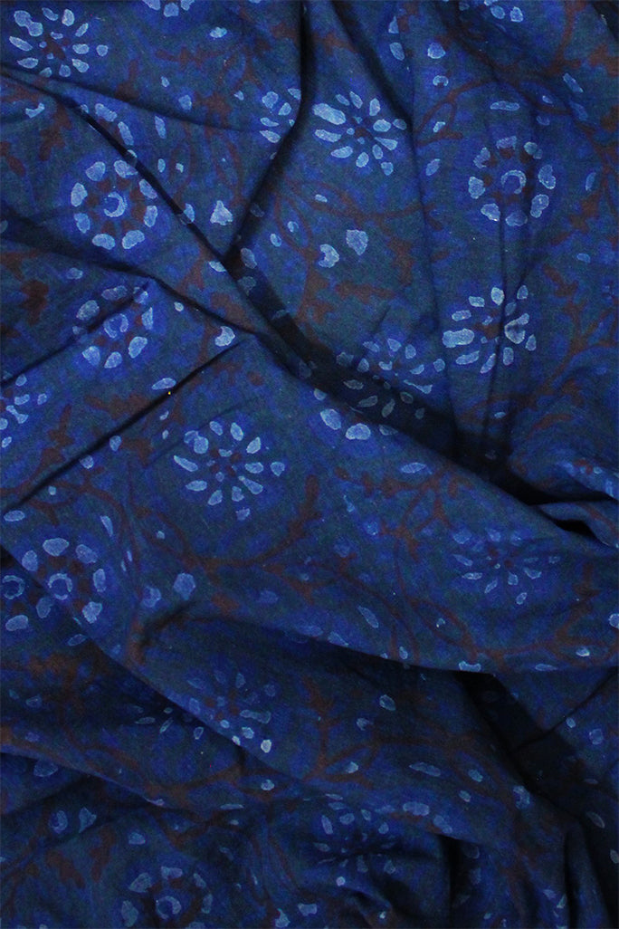 Natural Dye Block Print Cotton Fabric