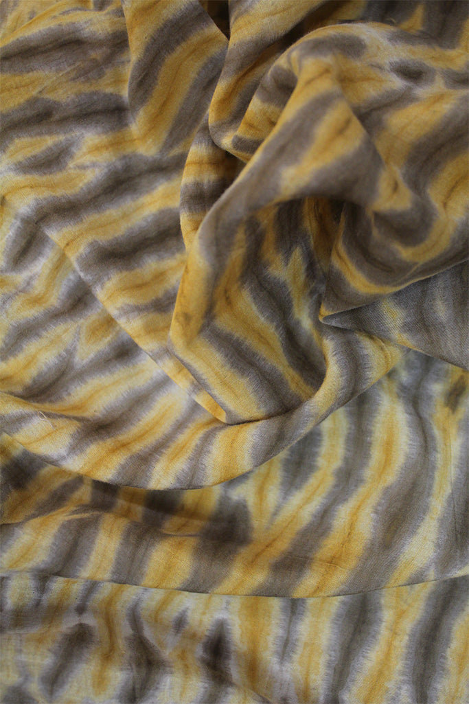 Natural Dye Shibori Cotton x Silk Fabric