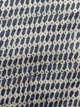 Load image into Gallery viewer, Natural Dye Block Print Tussar Silk Fabric