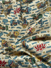 Load image into Gallery viewer, Natural Dye Hand-Painted Kalamkari Cotton Fabric
