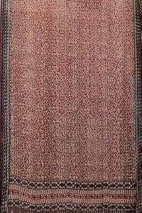 Natural Dye Block Print Filature Silk Dupatta