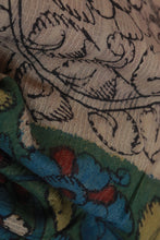 Load image into Gallery viewer, Natural Dye Hand-Painted Kalamkari Silk Stole