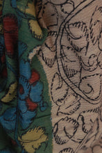 Load image into Gallery viewer, Natural Dye Hand-Painted Kalamkari Silk Stole