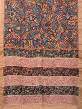Load image into Gallery viewer, Natural Dye Hand-Painted Kalamkari Silk Sari