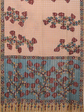 Load image into Gallery viewer, Natural Dye Hand-Painted Kalamkari Silk Sari
