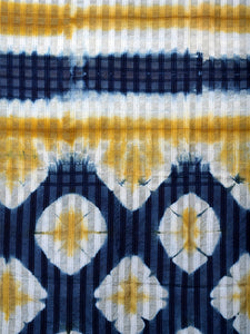 Natural Dye Shibori Silk Sari