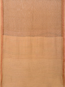 Natural Dye Block Print Silk Sari
