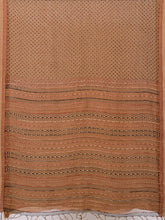 Load image into Gallery viewer, Natural Dye Block Print Silk Sari