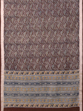 Load image into Gallery viewer, Natural Dye Block Print Cotton Sari