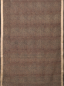 Natural Dye Block Print Cotton Sari