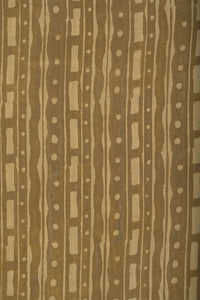 Natural Dye Block Print Cotton x Silk Fabric