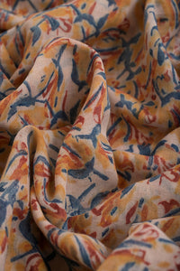 Natural Dye Block Print Cotton Fabric