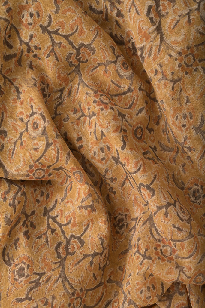 Natural Dye Block Print Cotton Fabric